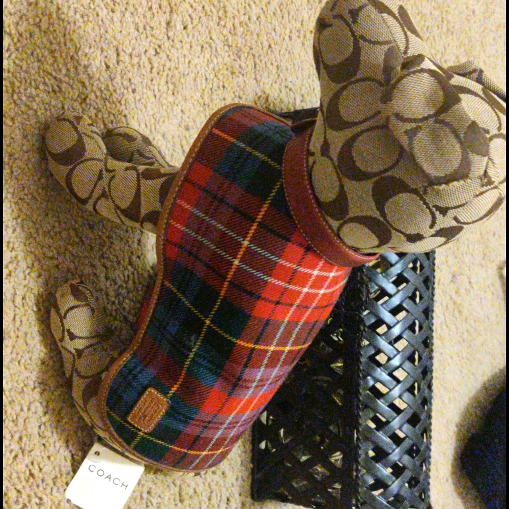 Coach stuffed dog